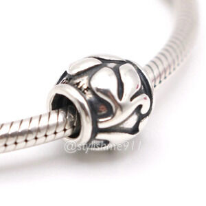 Authentic PANDORA Sterling Silver Floret Charm - 790493